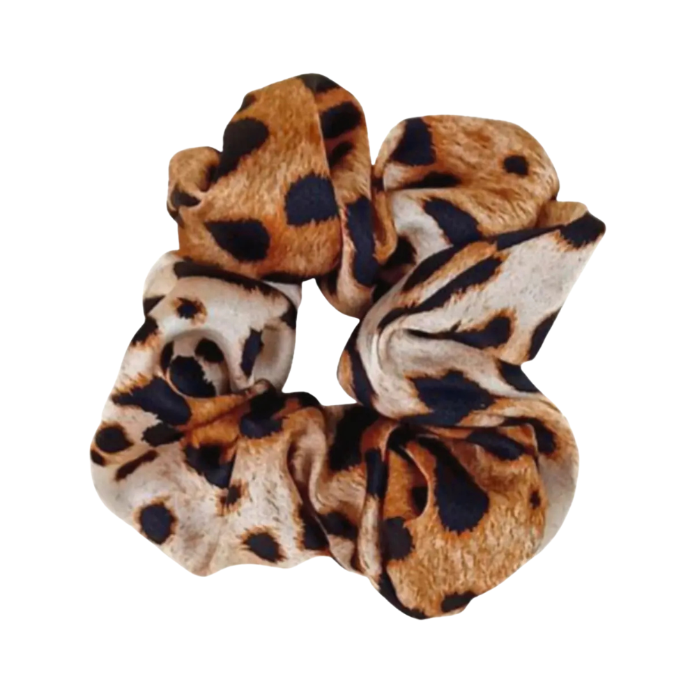 Шовкова резинка CurlGirl, розмір L, з принтом