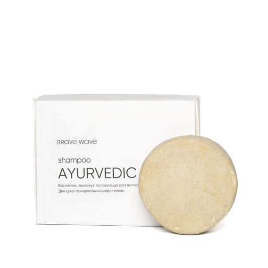 Твердий шампунь Brave Wave "AYURVEDIC", для кучерявого волосся